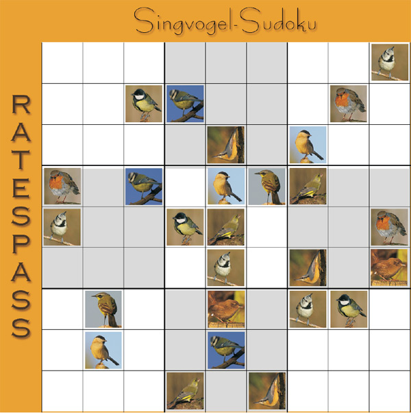 Singvogel SuDoku